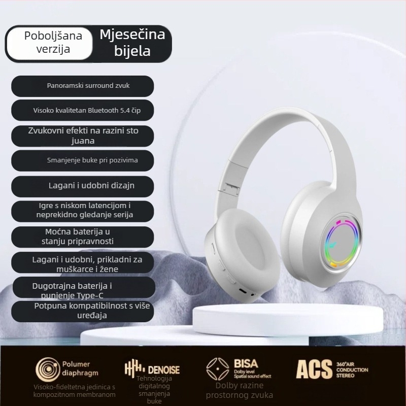 Bežične Bluetooth slušalice za igranje – s mikrofonom, stereo zvuk, niska latencija