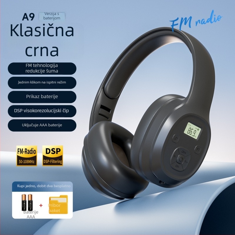 Žične slušalice za testiranje sluha | 40 mm pogonske jedinice • 3,5 mm priključak • žično povezivanje • distorzija ≤0,2%