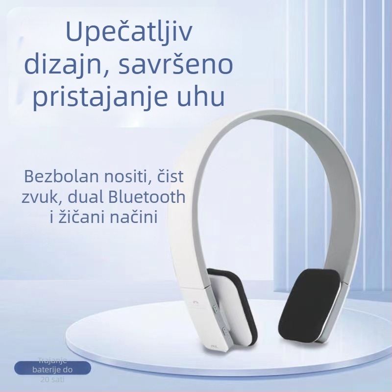 Bluetooth pravi bežični headset za sport i igranje – dvostrani stereo zvuk, Bluetooth 2.0, 0–4 sati baterije, dnevna vodootpornost, pozivi i glazba