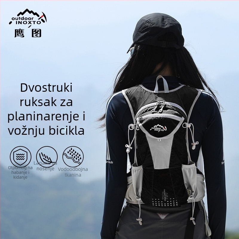 Unisex ultralak ruksak za cross-country trčanje i planinarenje, izrađen od poliestera