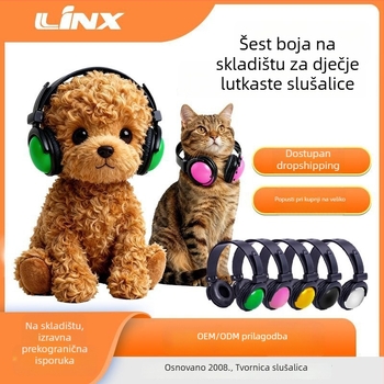 LLINX LX-111 Bežične slušalice, s trakom za glavu, crtani stil (Demo model)