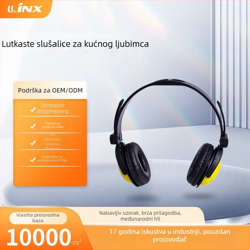 LLINX LX-111 Bežične slušalice, s trakom za glavu, crtani stil (Demo model)