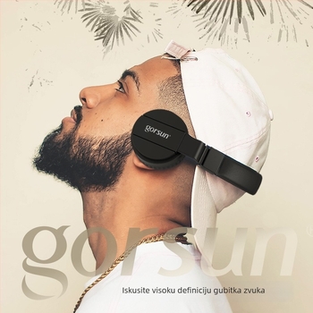 GS-778 Žične over-ear slušalice, 3,5 mm priključak, raspon frekvencija 20–2000 Hz, duljina kabela 1,2 m, ugrađeni mikrofon