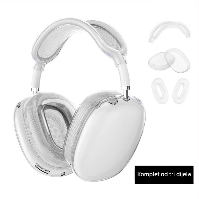 AirPods Max zaštitna futrola od TPU, prozirno mekano kućište, injekcijsko oblikovanje, kompatibilno s Apple