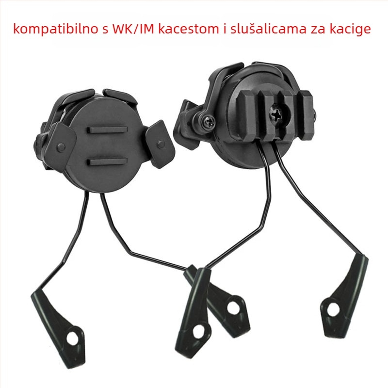 Taktički držač za slušalice za kacigu, višestruko prilagodljiv, sklopni, 185 g