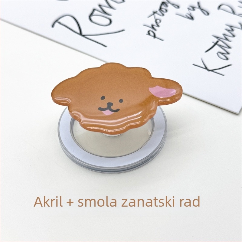 Magnetni držač za telefon za vozilo s otiskom IP karikature, epoks-akrilno tijelo, izvlačni stolni stalak