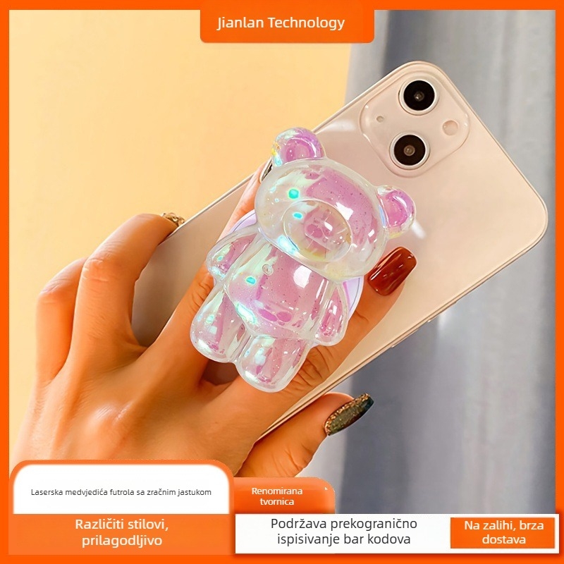 Laser Bear kućište za telefon s airbag držačem, ljepilo, proširivo, sjajno, korejski INS stil za žene