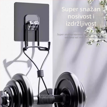 Držač za slušalice na zidu, bez bušenja, dvostruki kuk, moderan minimalistički dizajn, standardni materijal – The First Force