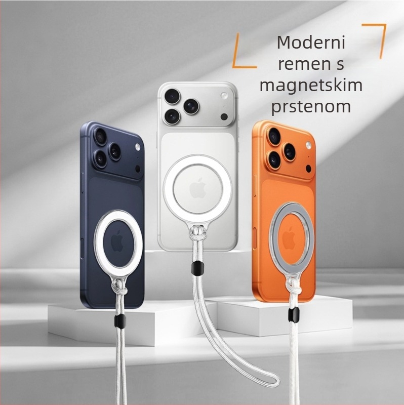  Magnetski držač za telefon s izbočnim zračnim temeljem, MagSafe prsten držač, protiv gubitka, moderna torbica i auto držač