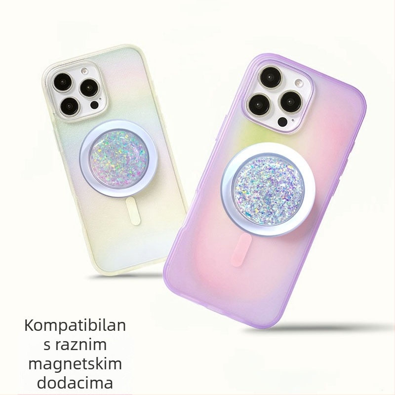 Magic Rainbow Magnetni držač od epoksidne smole s mjehurićima, zaštitni zračni jastučić protiv padova, za iPhone, na skladištu