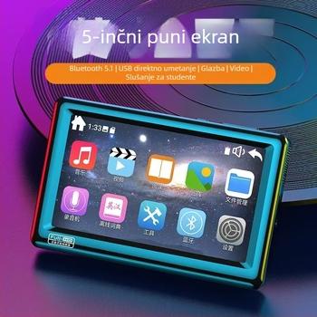 MP5 video player s dodirnim zaslonom 5,0 inča, 1280x720, PDF čitač, Bluetooth i Wi-Fi
