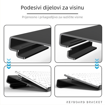 Stolni držač za tipkovnicu, silikon, protuklizni, model 240208, za ured, dostupan u proljeće 2024.