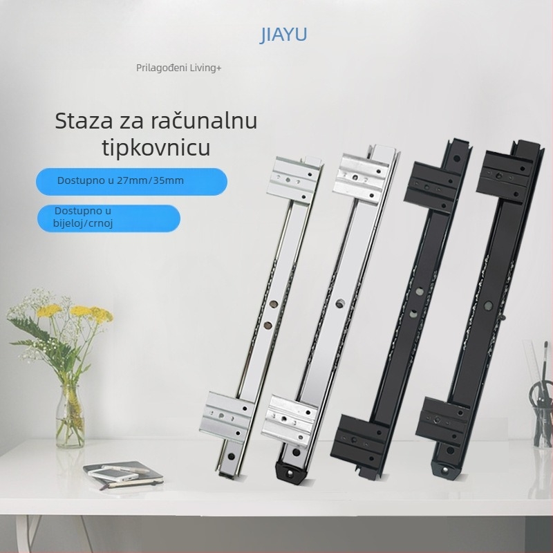 Jia Yu 2710A Držač za tipkovnicu, materijal: hladna ploča, površina: galvanizirana i crno prekrivena, moderni minimalistički stil, mogućnost prilagodbe