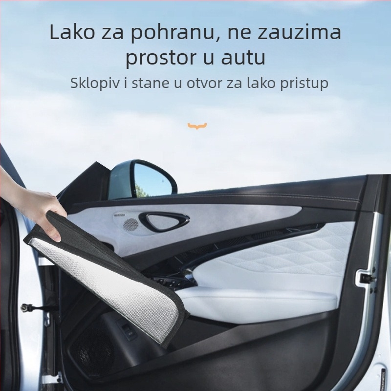 Sklopivi zaštitnik sunca za Ford Ranger - aluminijska folija, ugrađena instalacija, prilagodba dostupna, ispis logotipa moguć