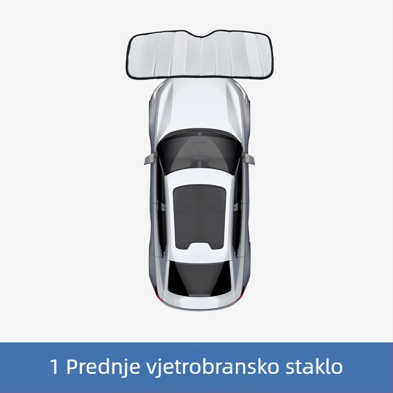 Sklopivi zaštitnik sunca za Ford Ranger - aluminijska folija, ugrađena instalacija, prilagodba dostupna, ispis logotipa moguć