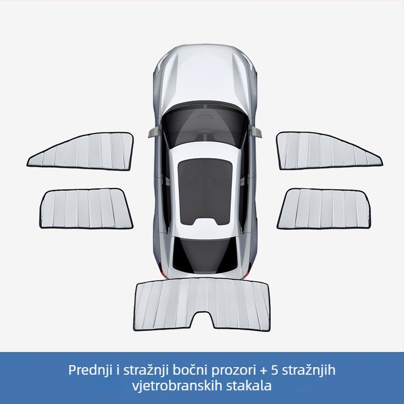 Sklopivi zaštitnik sunca za Ford Ranger - aluminijska folija, ugrađena instalacija, prilagodba dostupna, ispis logotipa moguć