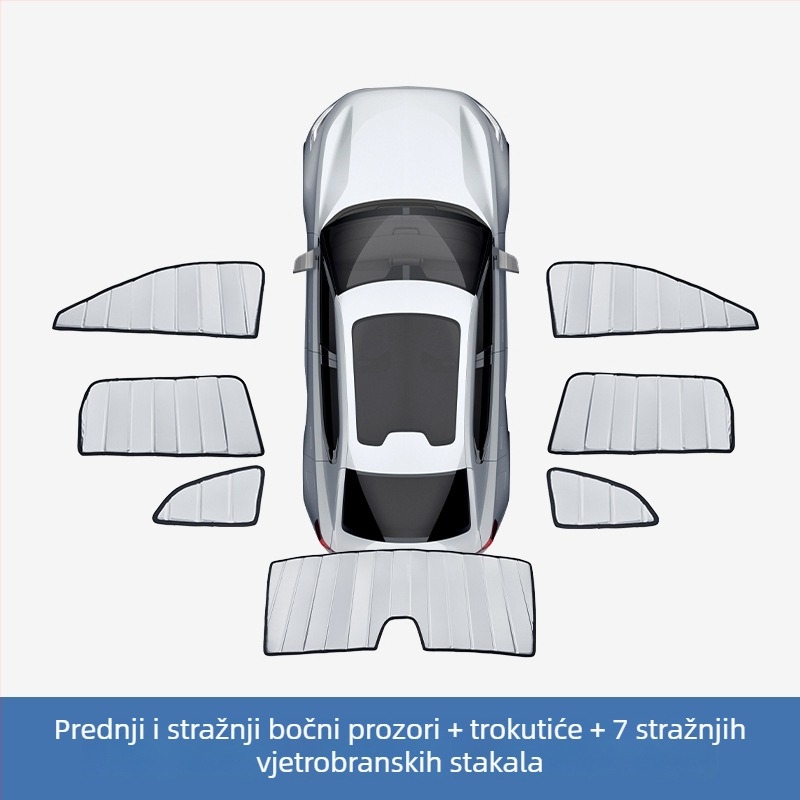 Sklopivi zaštitnik sunca za Ford Ranger - aluminijska folija, ugrađena instalacija, prilagodba dostupna, ispis logotipa moguć