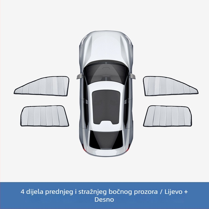 Sklopivi zaštitnik sunca za Ford Ranger - aluminijska folija, ugrađena instalacija, prilagodba dostupna, ispis logotipa moguć