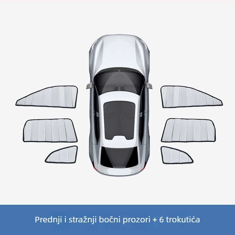 Sklopivi zaštitnik sunca za Ford Ranger - aluminijska folija, ugrađena instalacija, prilagodba dostupna, ispis logotipa moguć
