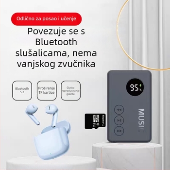 Prijenosni Bluetooth MP3 player s utorom za karticu, Model 816, Broj proizvoda GC2ddeJk, 1-godišnja garancija