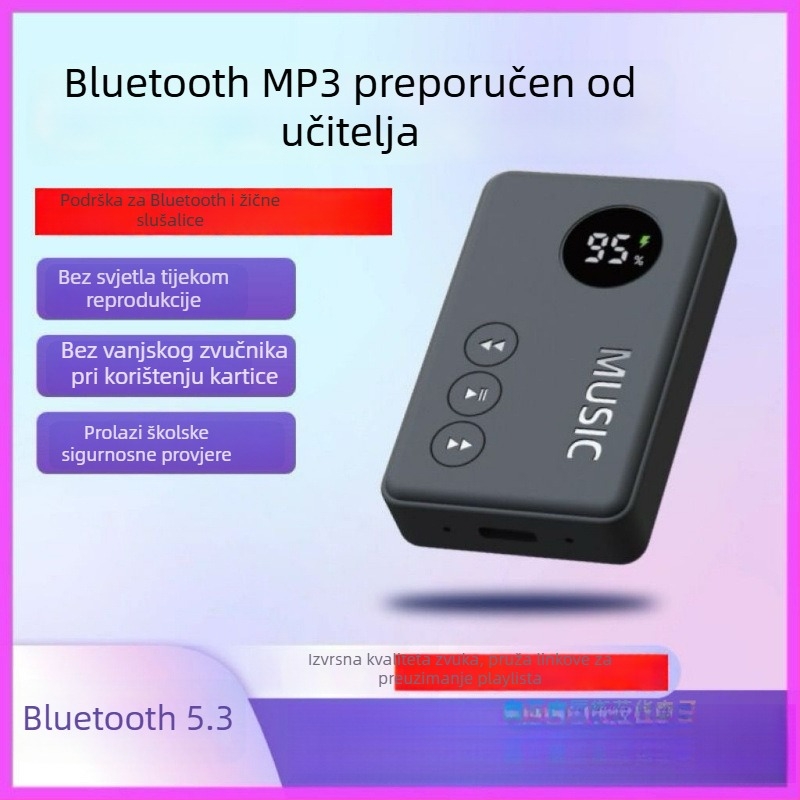 Prijenosni Bluetooth MP3 player s utorom za karticu, Model 816, Broj proizvoda GC2ddeJk, 1-godišnja garancija