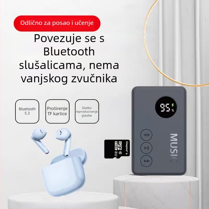 Prijenosni Bluetooth MP3 player s utorom za karticu, Model 816, Broj proizvoda GC2ddeJk, 1-godišnja garancija