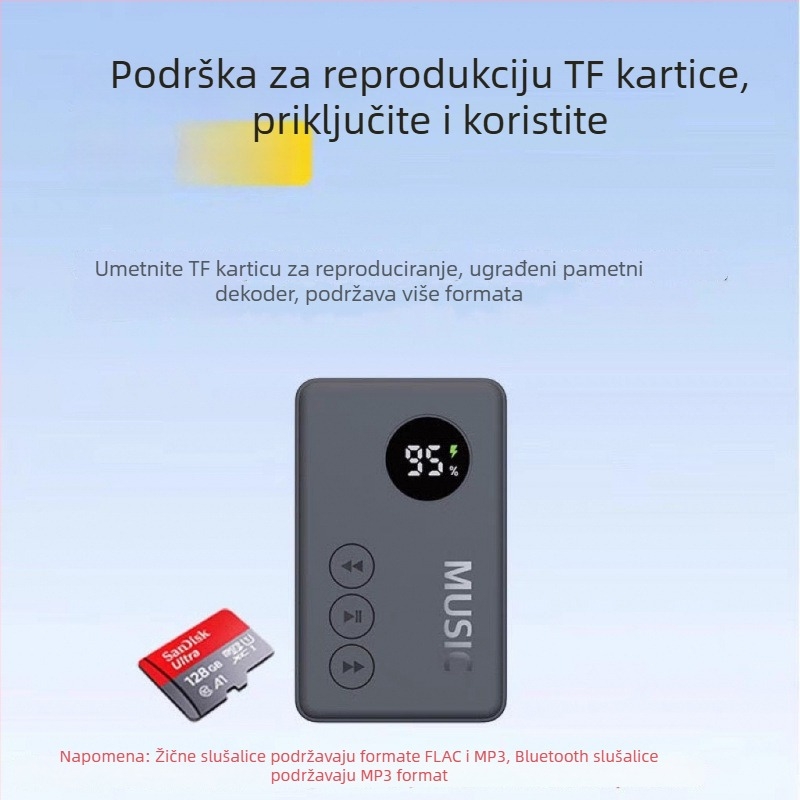 Prijenosni Bluetooth MP3 player s utorom za karticu, Model 816, Broj proizvoda GC2ddeJk, 1-godišnja garancija
