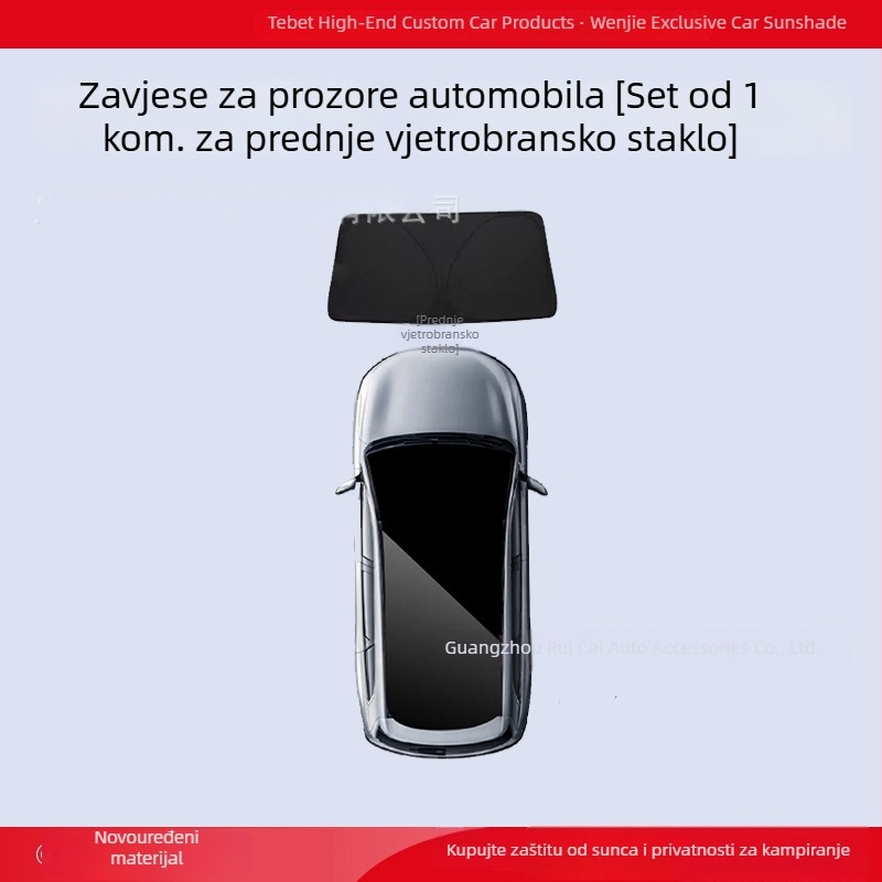 Kompatibilno s Wenjie M5/M7/M8/M9 — sjenilo za prozore i zavjesa za privatnost za bočne prozore, zaštita od sunca i toplinska izolacija cijelog vozila, kemping ploča