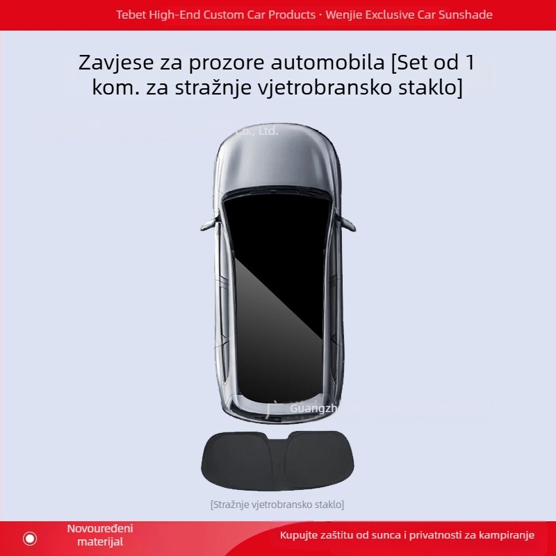 Kompatibilno s Wenjie M5/M7/M8/M9 — sjenilo za prozore i zavjesa za privatnost za bočne prozore, zaštita od sunca i toplinska izolacija cijelog vozila, kemping ploča