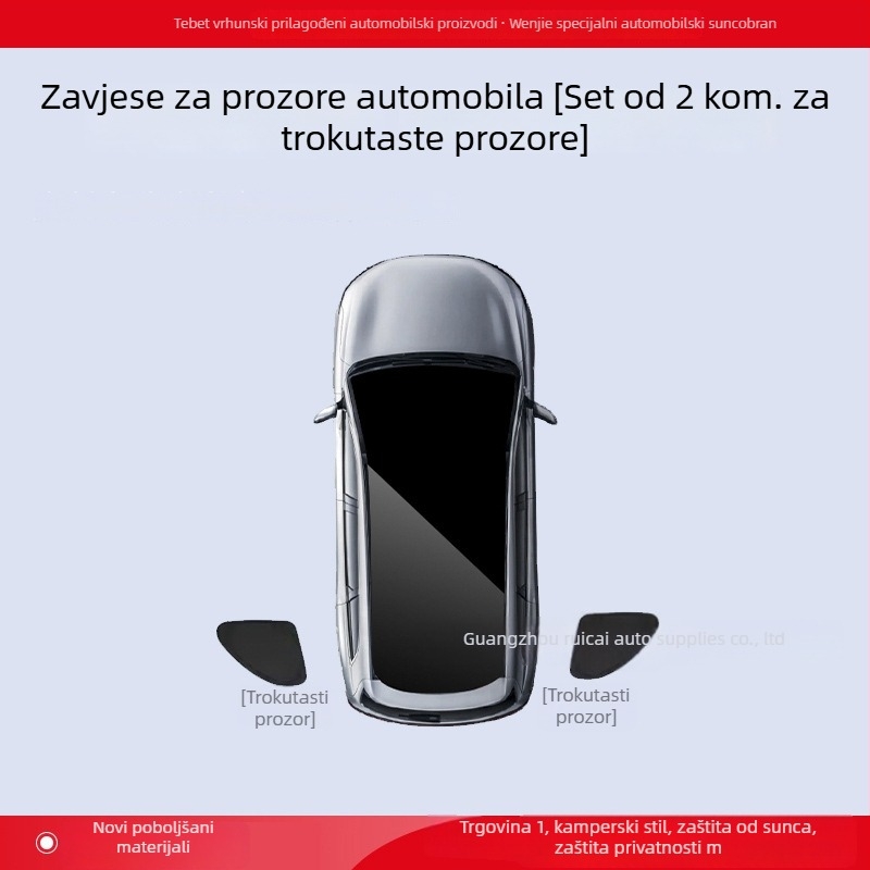 Kompatibilno s Wenjie M5/M7/M8/M9 — sjenilo za prozore i zavjesa za privatnost za bočne prozore, zaštita od sunca i toplinska izolacija cijelog vozila, kemping ploča