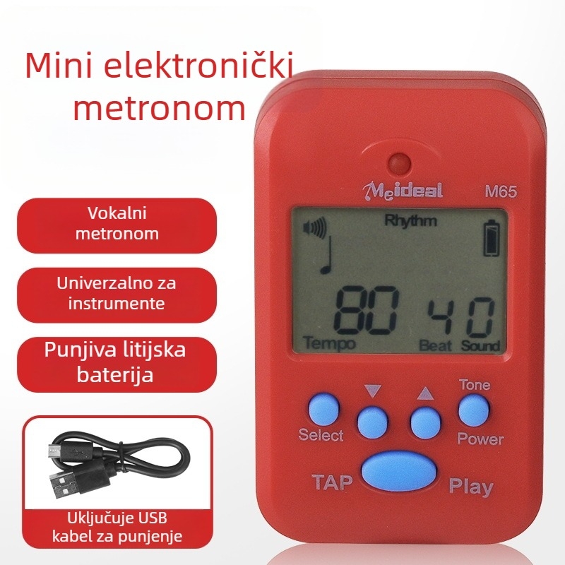 Mini vokalni metronom za klavir, gitaru i bubnjeve – ABS plast, model M65