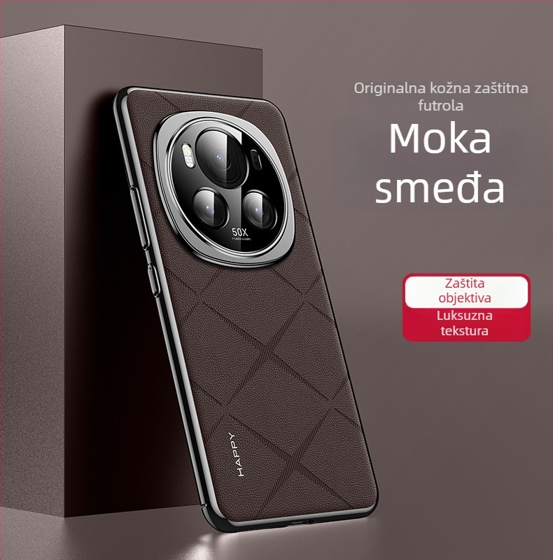Zaštitna futrola za Glory Magic7 Pro – sintetička koža, tekstura elektroplirano koža, potpuno pokriće objektiva, otporno na padove, boje: bijela, crvena, zelena, crna.