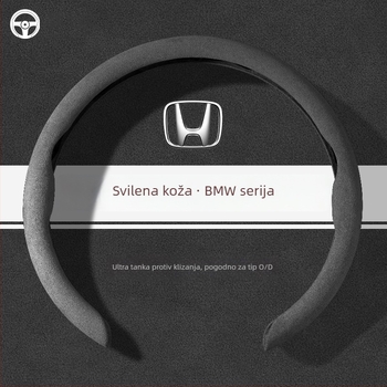 Navlaka za volan od velur kože, univerzalna prilagodba, za Honda vozila, za sve sezone