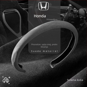 Navlaka za volan od velur kože, univerzalna prilagodba, za Honda vozila, za sve sezone