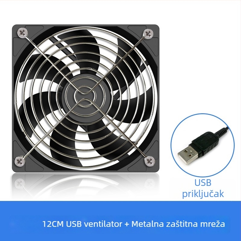 Notebook USB rashladni ventilator (ABS, hidraulički ležaj, 1200 rpm, 18 dB, USB 1)