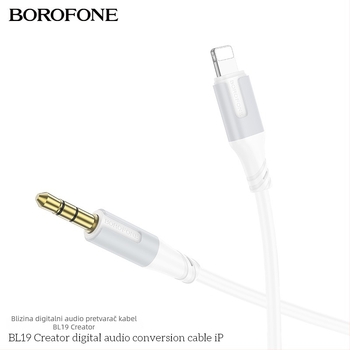 Borofone BL24 USB-C audio kabel, zlatno premazan, bakreno jezgro s cinkovim premazom, TPE izolacija, ROHS certificiran