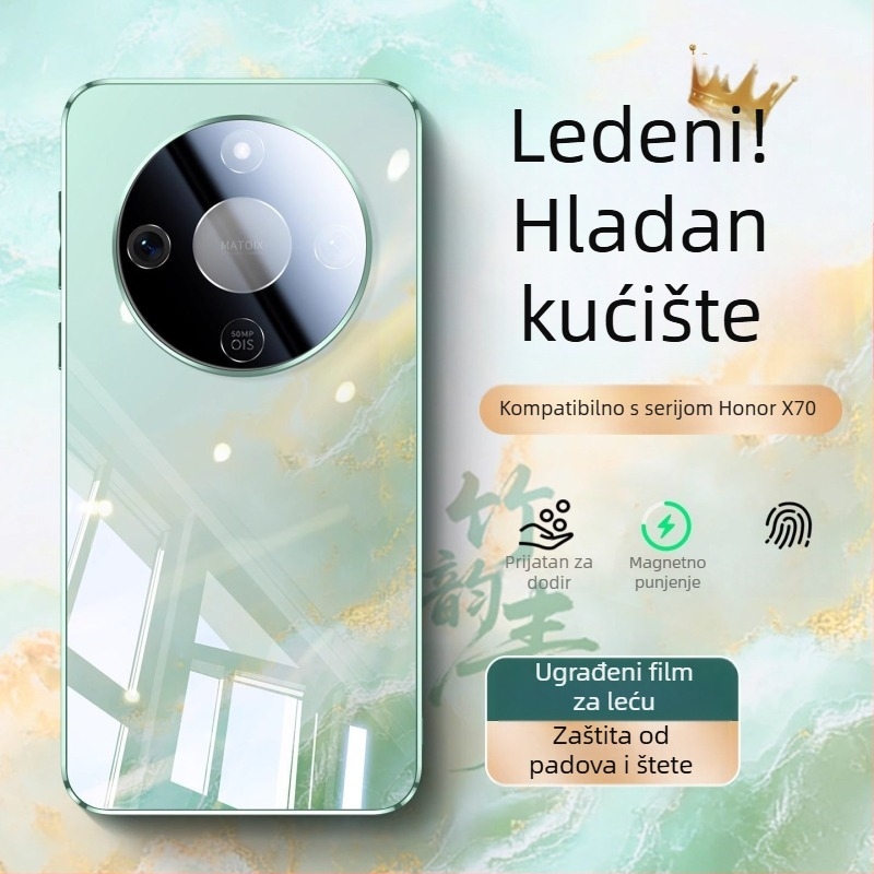 Kućište za telefon s punim pokrivanjem, luksuzan stil, stakleni materijal, kompatibilan s Huawei