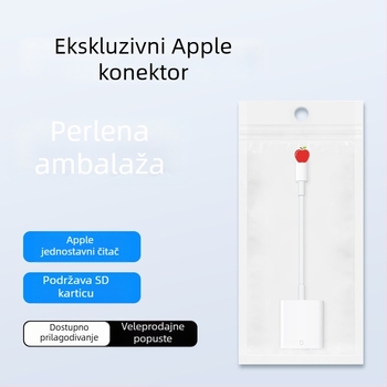 Vanjski dvostruki SD/TF čitač kartica za pametne telefone i računala, kompatibilan s iPhone 15 i Huawei uređajima, sučelje Type-C/Apple