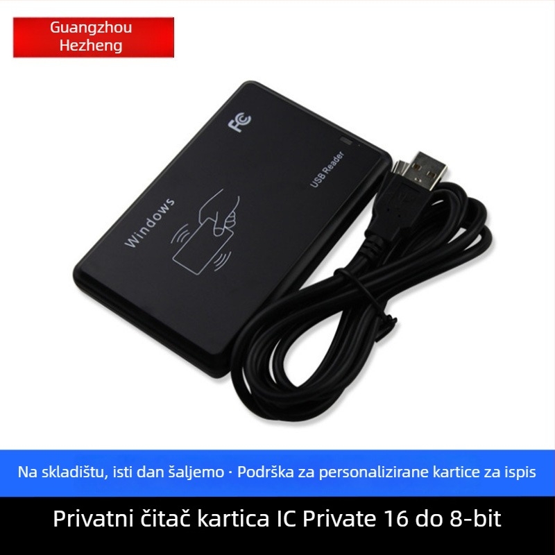 IC čitač kartica - bekontaktno čitanje 13,56 MHz, 5V, 8K memorija, vrijeme čitanja 106 ms, kompatibilan s M1/S50/S70