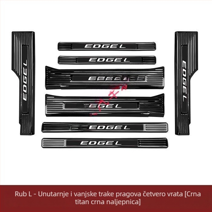 Ford Edge prag traka, pedal za dobrodošlicu, zaštita prtljažnika, traka protiv ogrebotina stražnjeg branika, modificirani pedal