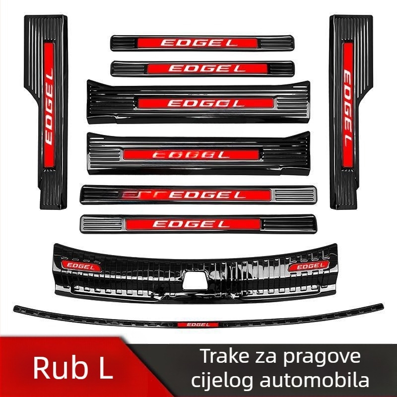 Ford Edge prag traka, pedal za dobrodošlicu, zaštita prtljažnika, traka protiv ogrebotina stražnjeg branika, modificirani pedal