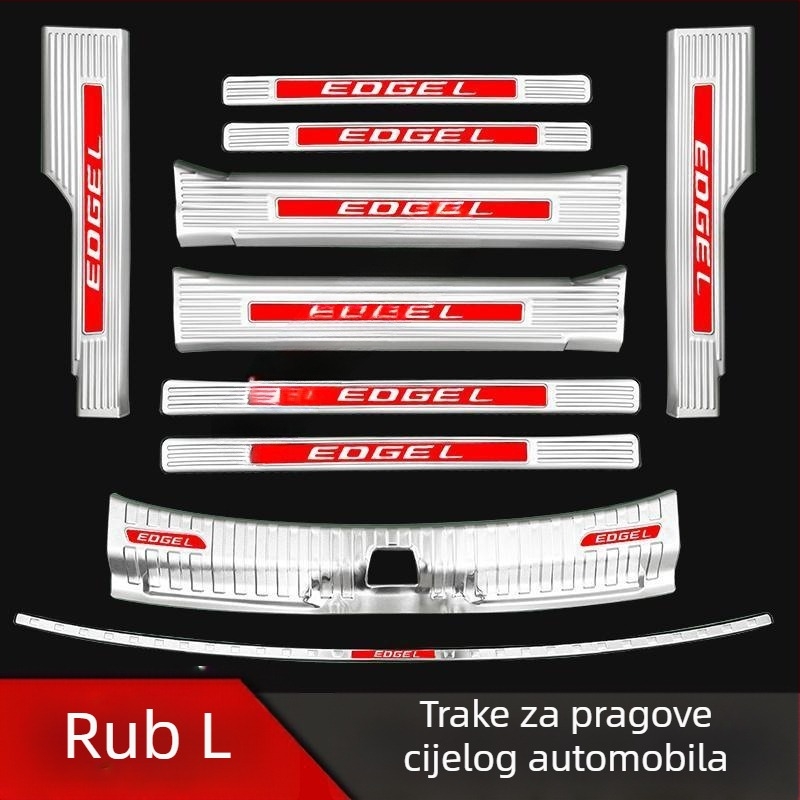 Ford Edge prag traka, pedal za dobrodošlicu, zaštita prtljažnika, traka protiv ogrebotina stražnjeg branika, modificirani pedal