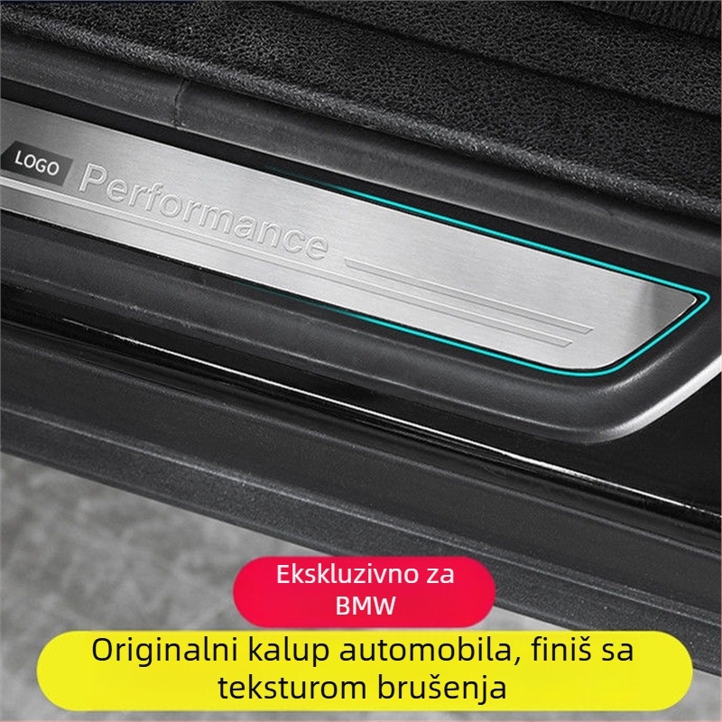 Kinracdine pragovi od nehrđajućeg čelika za BMW 3. seriju, 5. seriju, X3/X5/X6, automatski mjenjač