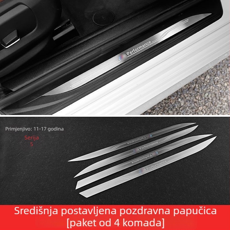 Kinracdine pragovi od nehrđajućeg čelika za BMW 3. seriju, 5. seriju, X3/X5/X6, automatski mjenjač