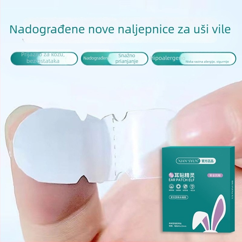 Unaprijeđene vilinske ušne naljepnice – nevidljive, vodootporne oblikovne za uši uz podršku koja čini uši manjima, za prijenose uživo