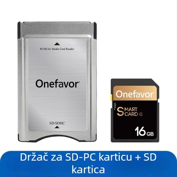 PCMCIA SD Čitač kartica – CF na PC Card Sleeve, Plastika, 15 g, Vanjska instalacija