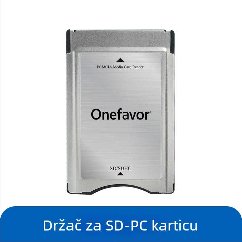 PCMCIA SD Čitač kartica – CF na PC Card Sleeve, Plastika, 15 g, Vanjska instalacija