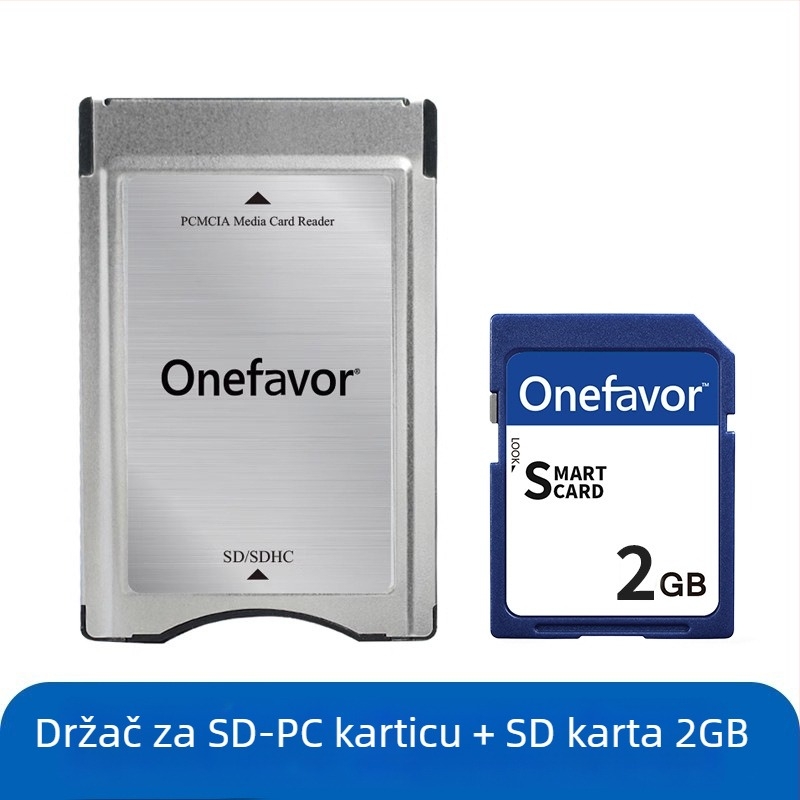 PCMCIA SD Čitač kartica – CF na PC Card Sleeve, Plastika, 15 g, Vanjska instalacija