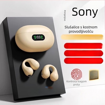 Bluetooth slušalice s koštanom provodljivošću, klips-on, bežične, doseg 15 m, trajanje baterije >8 h, Bluetooth 5.0, podrška pozivima i glazbi