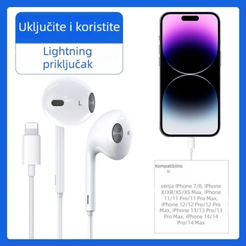 Type-C žične slušalice za Apple 7-16 Pro, In-Ear, kabel duljine 120 cm, osjetljivost 110 dB